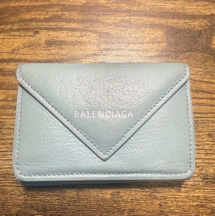 Balenciaga莫蘭迪色零錢包（帶紙鈔夾層，無卡槽）-6
