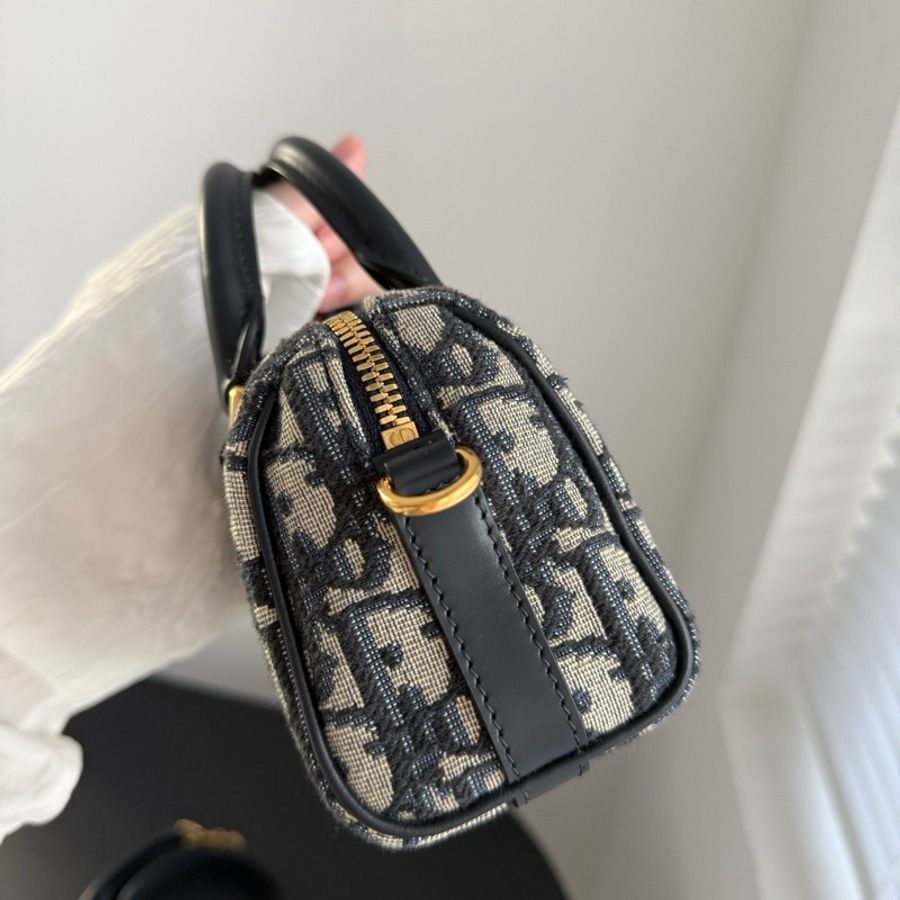 Dior迪奧 波士頓斜挎包手提包-5