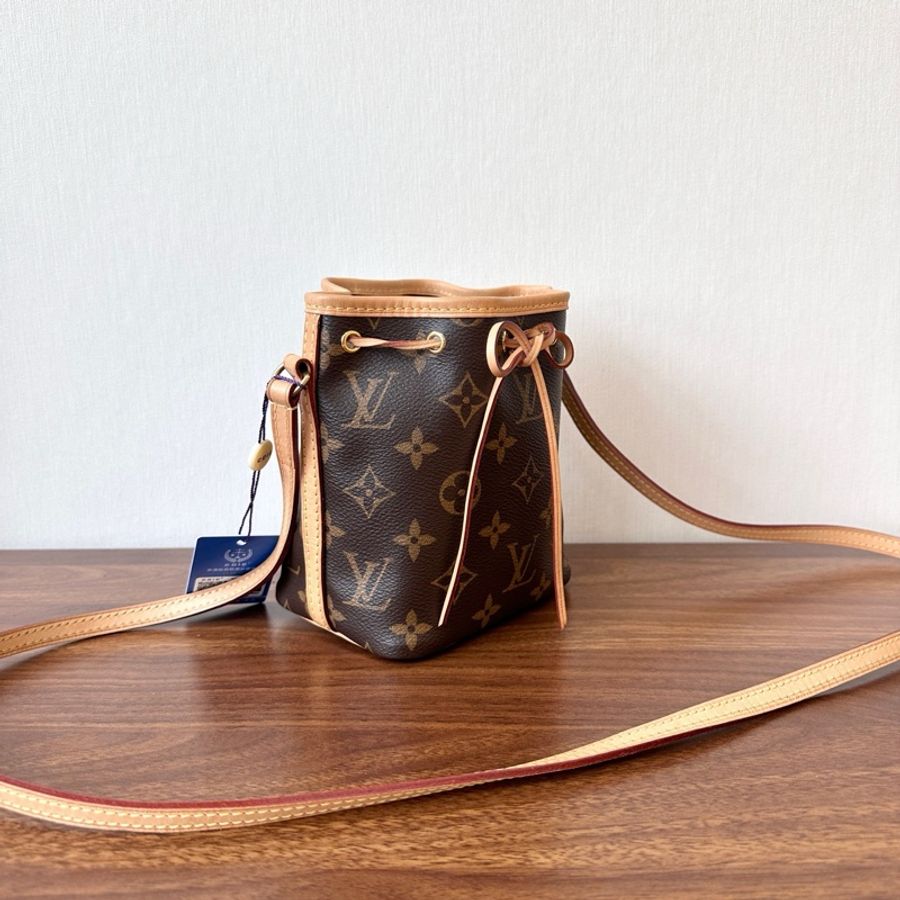 路易威登/Louis Vuitton  經典老花抽繩小水桶斜挎包 芯片款-1