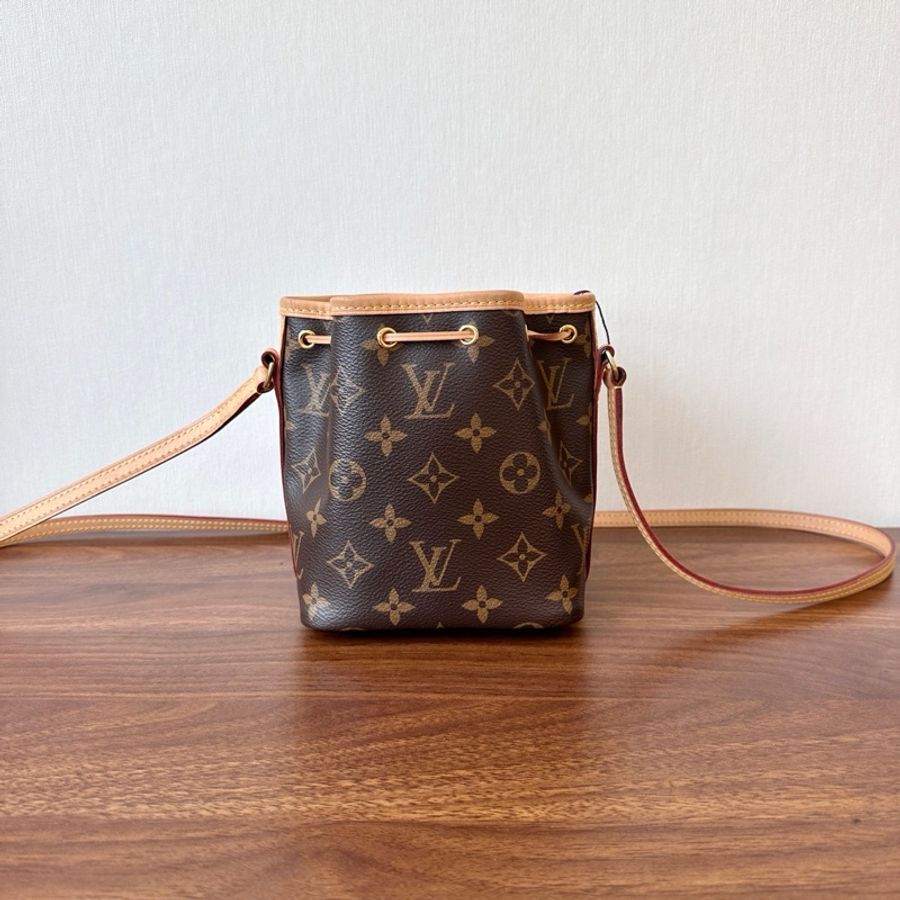 路易威登/Louis Vuitton  經典老花抽繩小水桶斜挎包 芯片款-2