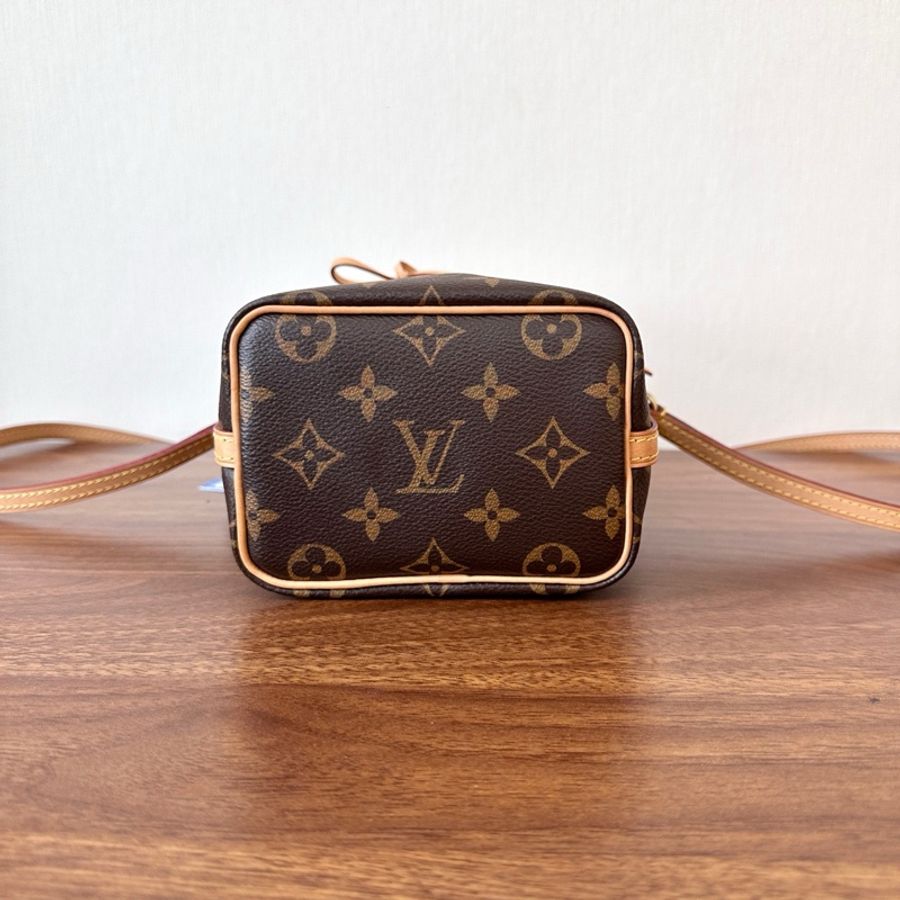 路易威登/Louis Vuitton  經典老花抽繩小水桶斜挎包 芯片款-3