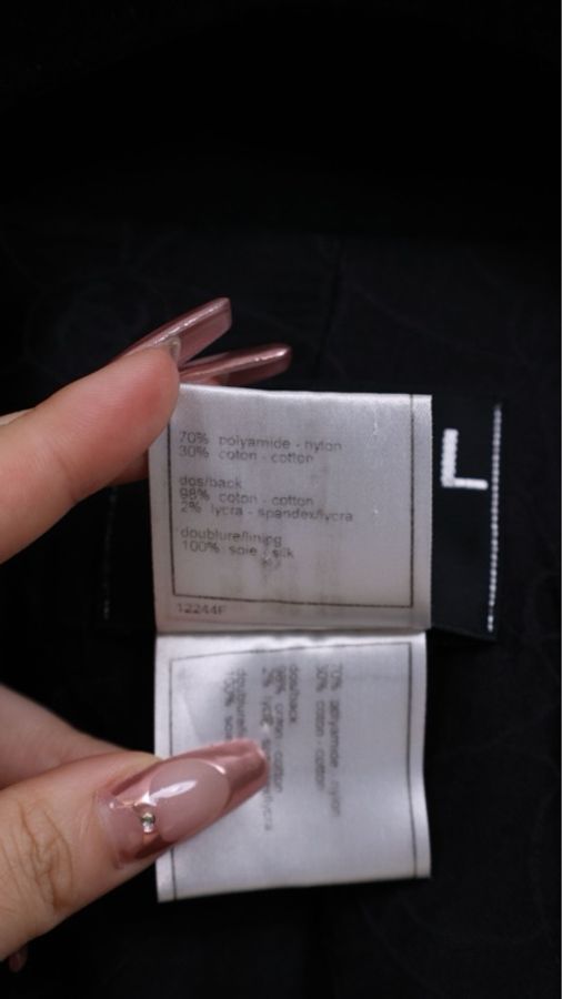 Chanel 01年彩色字母网面两口袋外套-10
