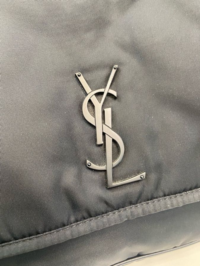 YSL聖羅蘭 Niki 黑色尼龍郵差包-9