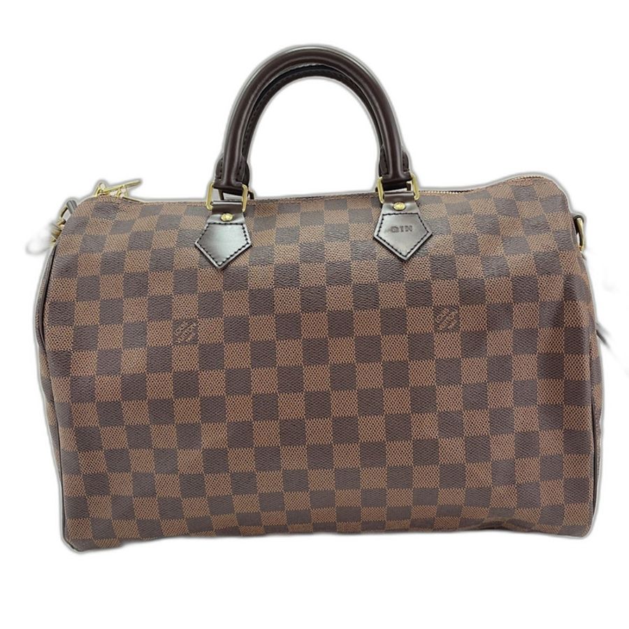 路易威登 Speedy Bandoulière 35 波士頓包，配肩帶，棕色-1