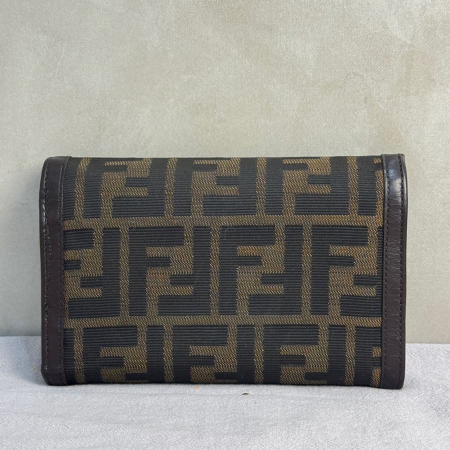 【赫蒂國際精品】 Fendi 芬迪Zucca 老花三折長夾 vintage-5