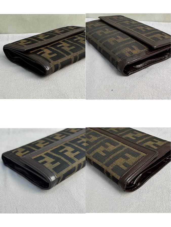 【赫蒂國際精品】 Fendi 芬迪Zucca 老花三折長夾 vintage-8