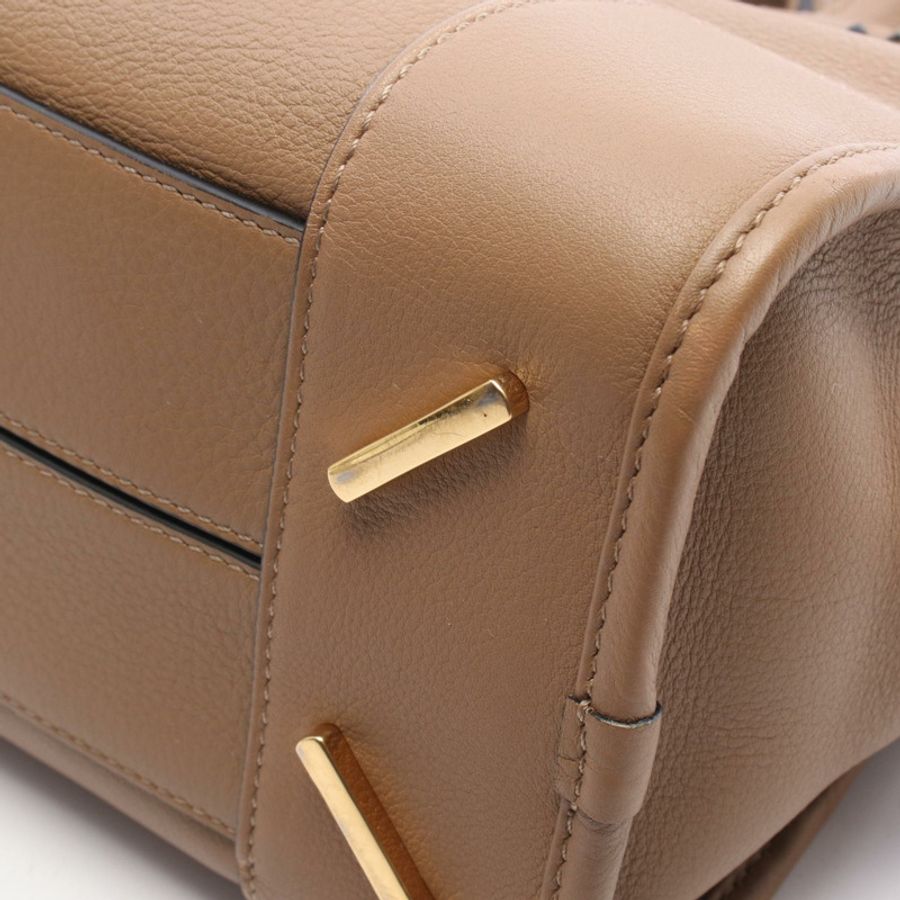 LOEWE Amazona 28 單肩斜背包，棕色皮革，二手女款-5