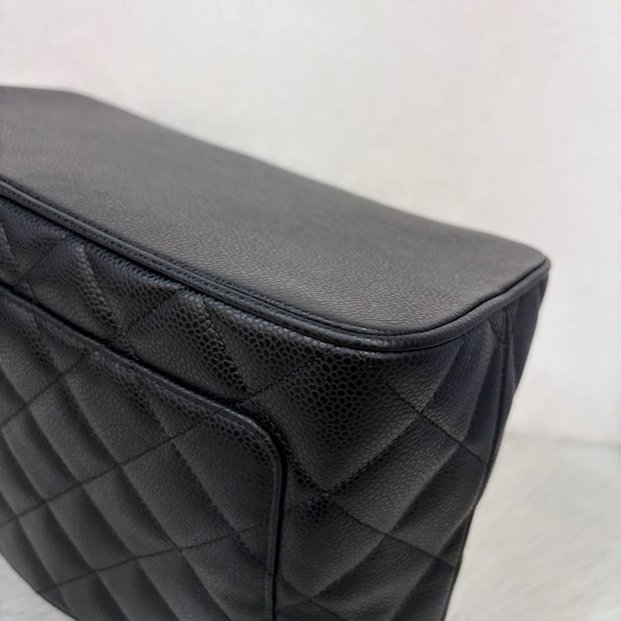 Chanel 1804 GST BOOKTOTE 黑色荔枝皮 金幣包 肩背包 手提包 托特包-10