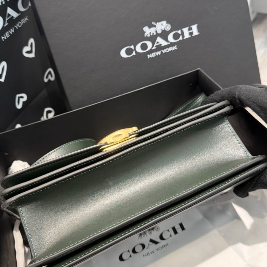 【專櫃✨$𝟐𝟓𝟖𝟎𝟎 全新品🔥】Coach Bandit系列小牛皮單肩翻蓋斜背包-6