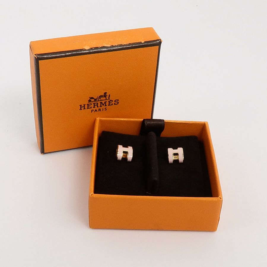 HERMES 金屬Mini Pop H Earrings耳環-7