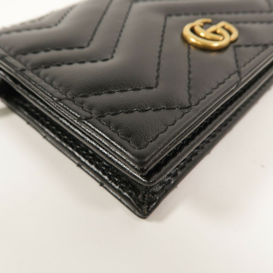GUCCI 牛皮皮革GG Marmont Wallet錢包-12
