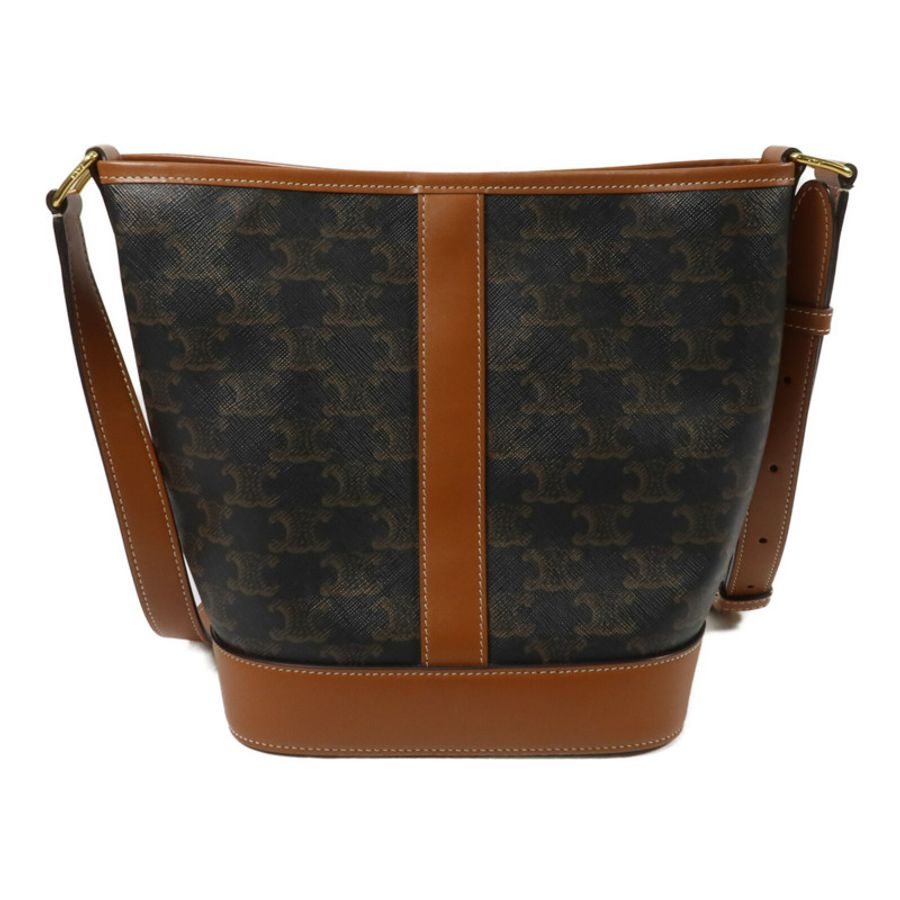 CELINE 塗層帆布Triomphe Small Bucket肩背袋-2