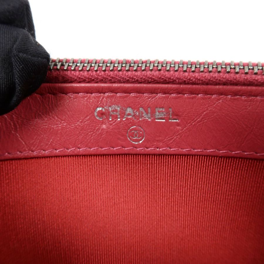 CHANEL 羊皮皮革Gabrielle Woc鏈帶肩背袋-5