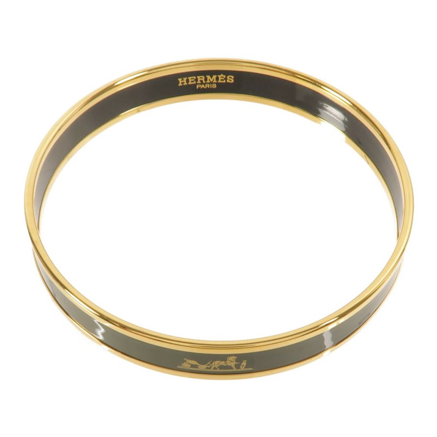 HERMES 金屬Caleche Bangle PM手鐲-4