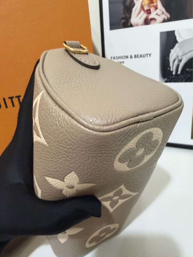 Louis Vuitton 路易威登👑 speedy nano💗 大象灰💕 99新✨ 附件:肩帶-5