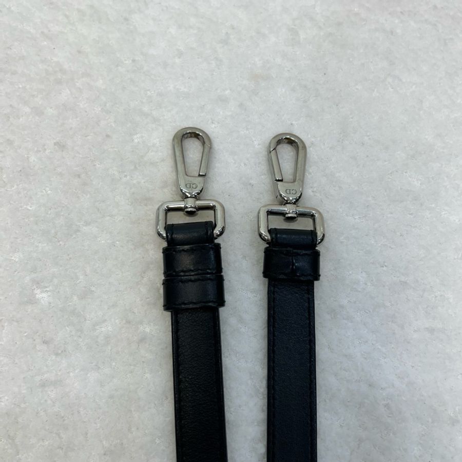 Dior黑拚內裏淡粉色牛皮Diorissimo Tote銀釦手提斜背包-39
