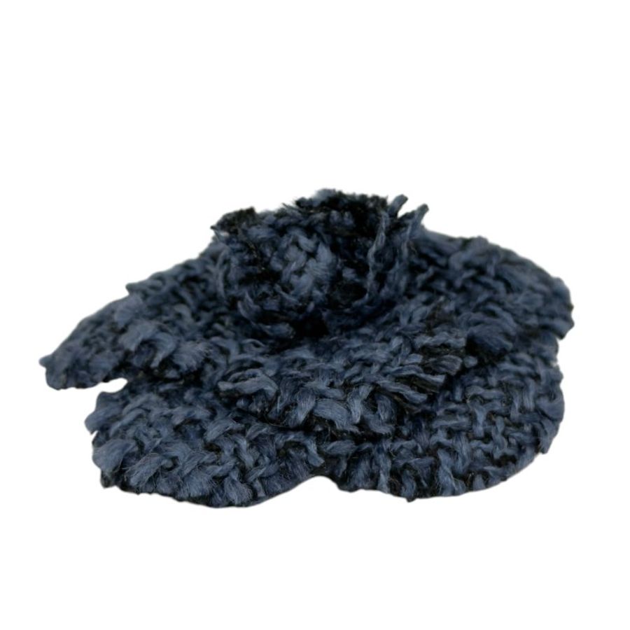 CHANEL 中古 粗花呢 山茶花 胸針-4