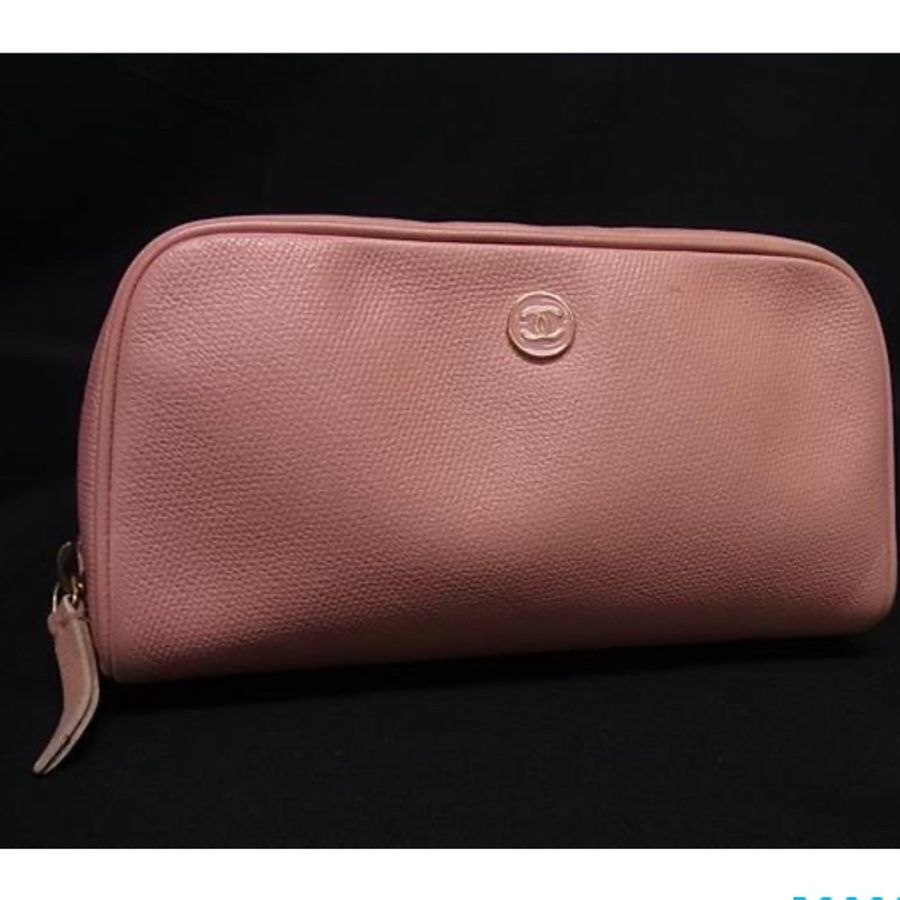 Chanel • 經典雙c櫻花粉牛皮鏈條包-3