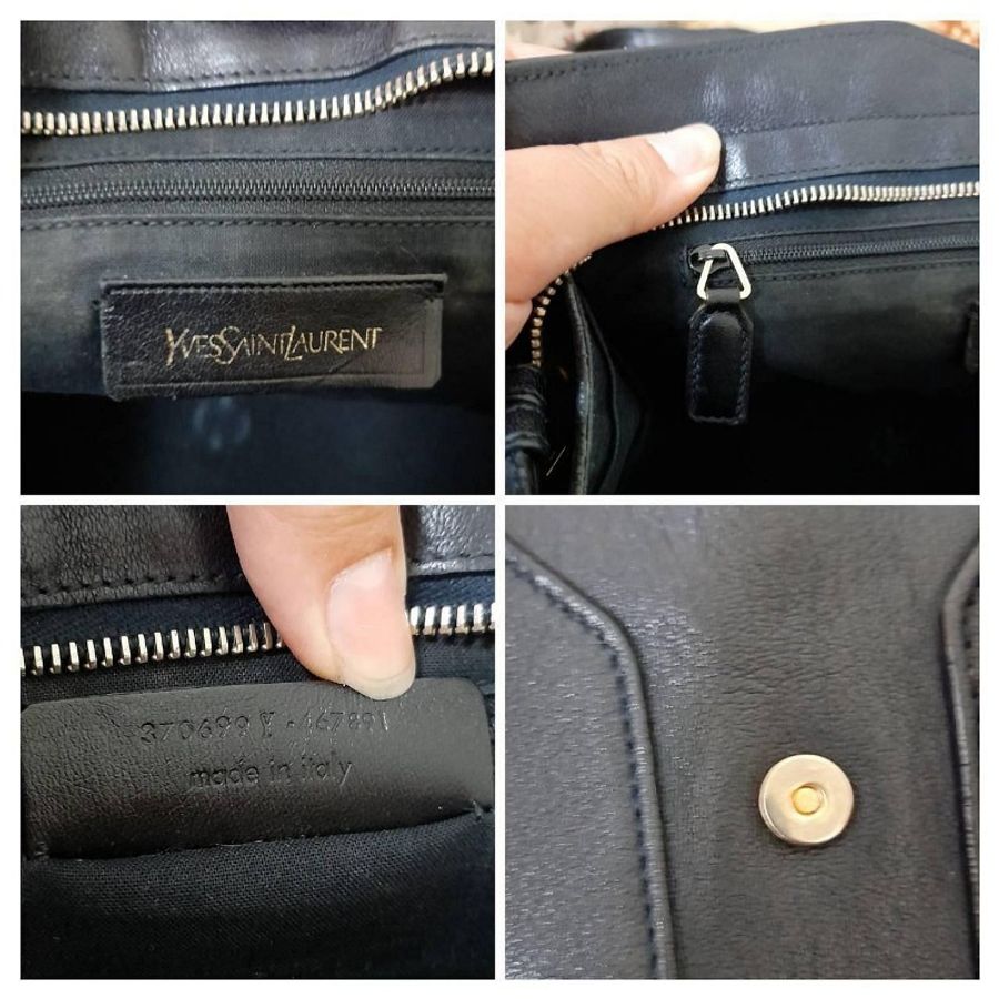 Yves Saint Laurent 正版絕版 古董包 真牛皮包身 微倉庫折舊 手提 斜背 肩背包 請看商品敘述-5