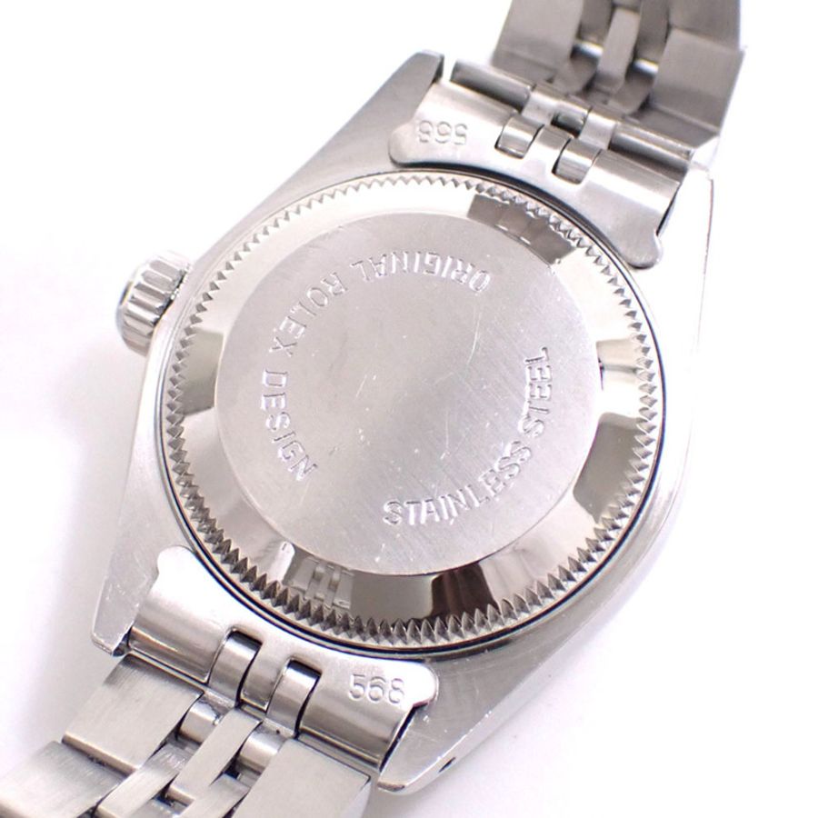勞力士 Datejust 女士腕錶 69174 自動上鍊,R 字頭序號,約 1988 年,不鏽鋼和白金材質,自動上鍊,銀色錶盤,C2249641-2