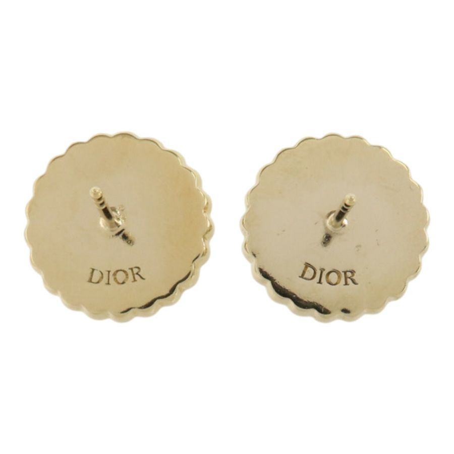 Dior PVC/金屬Petit CD Baroque耳環-2