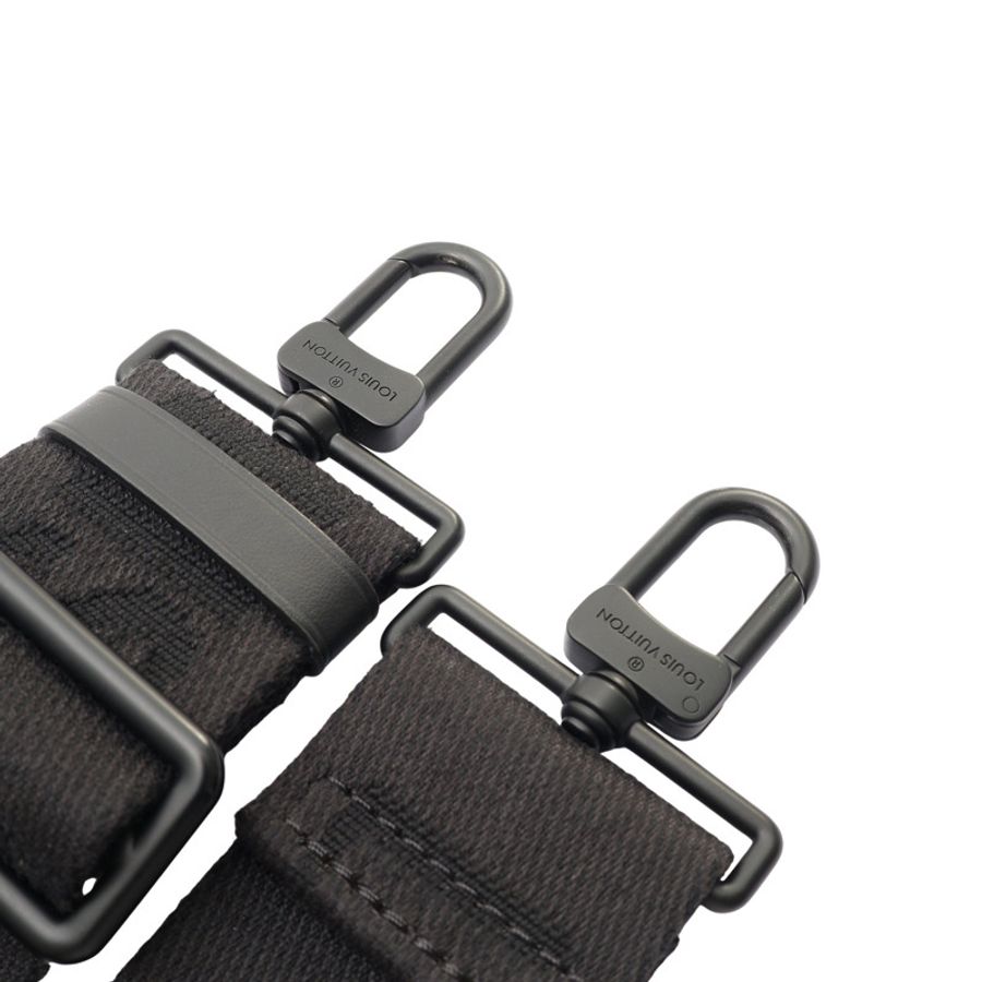 LOUIS VUITTON LV 路易威登 S Lock 郵差包 兩用包 黑色 壓紋牛皮 M58489-8