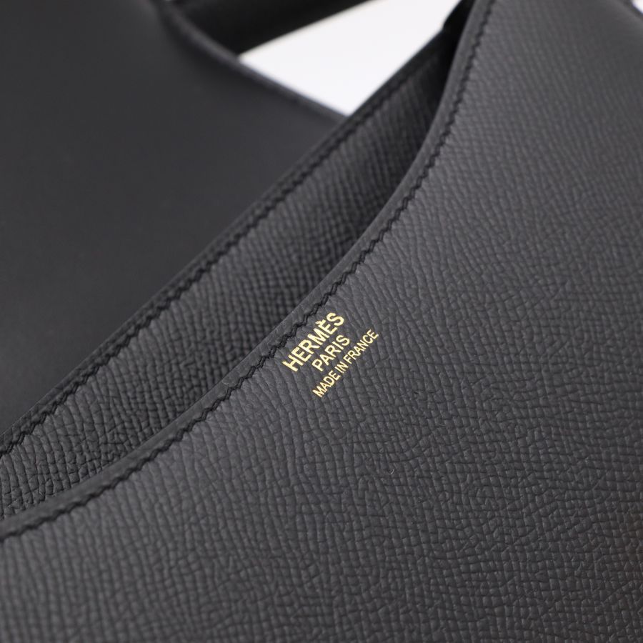 Hermès 愛馬仕 Constance 24 康康24 黑色 玫瑰金扣 Epsom牛皮 肩背包 斜背包 D刻-18