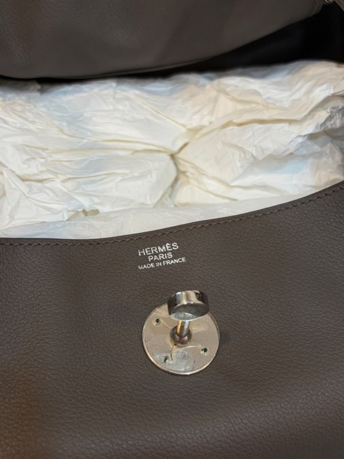 Hermès Lindy 30錫器灰-8