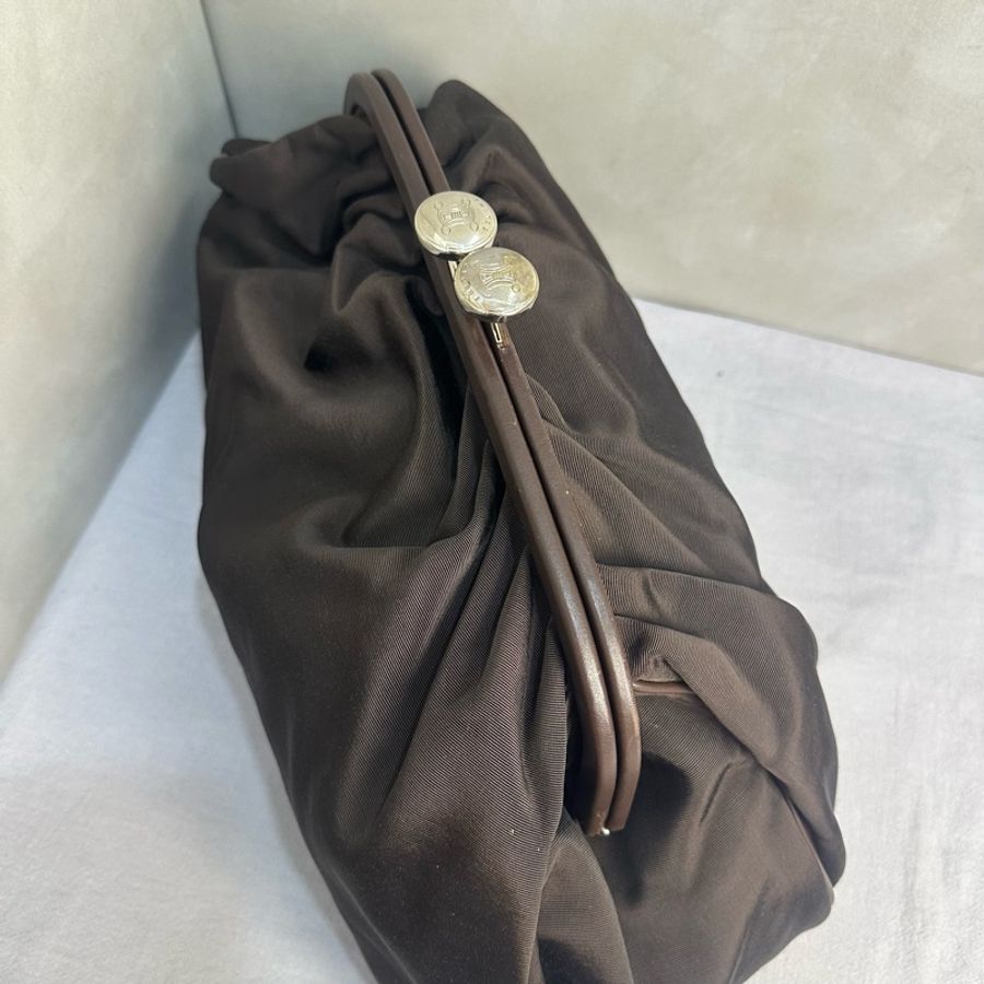 【赫蒂國際精品】 Celine 咖啡色手拿包 vintage-8