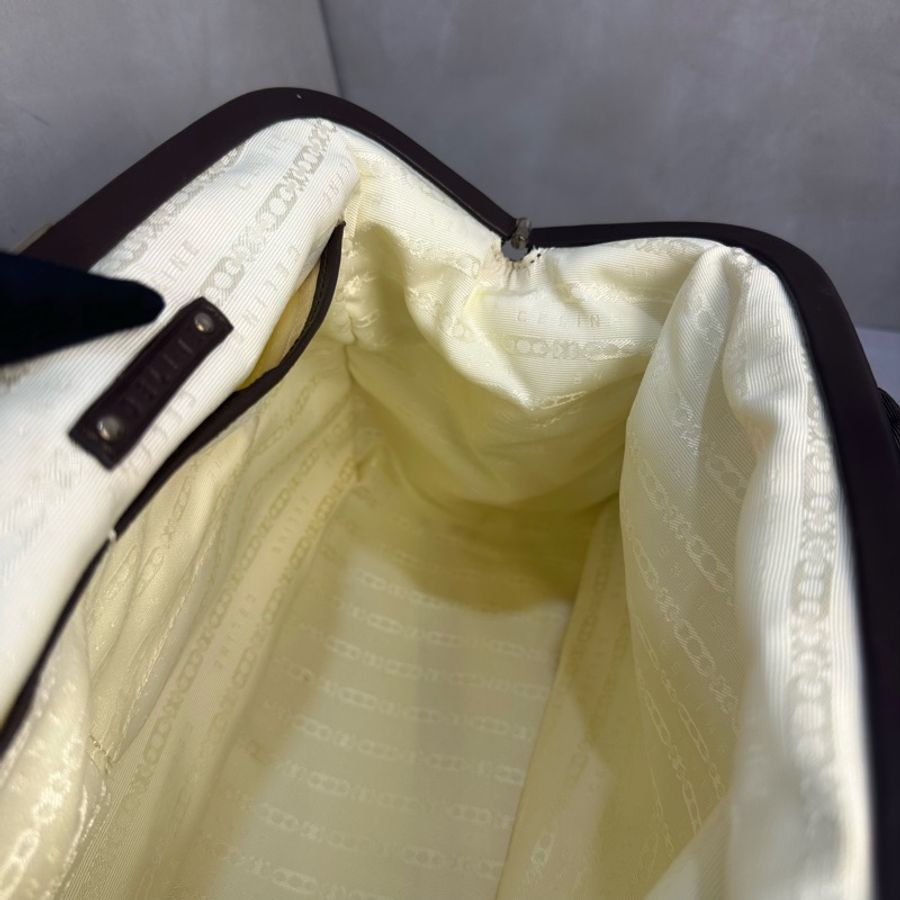 【赫蒂國際精品】 Celine 咖啡色手拿包 vintage-24
