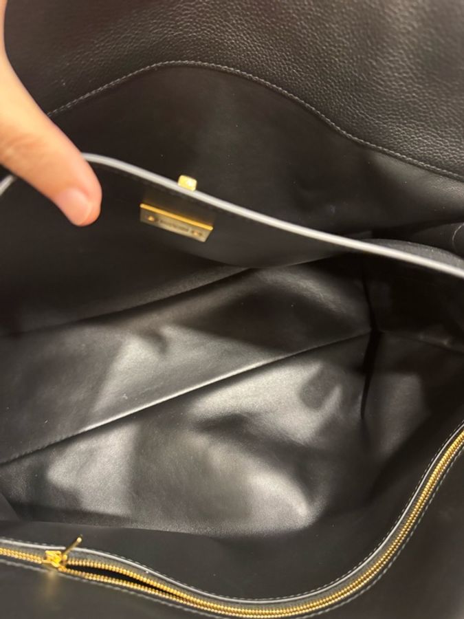 Balenciaga 巴黎世家99新 Rodeo Large 大號 黑金 粒面小牛皮 手提/肩背包 98新-13