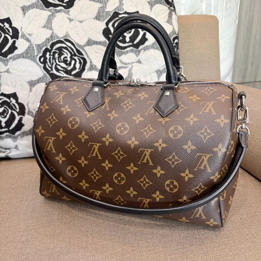 LV M12243 經典Speedy Soft 30 Dark-2