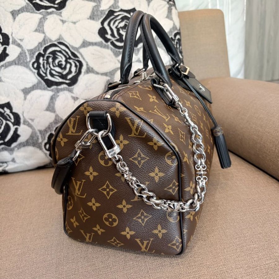 LV M12243 經典Speedy Soft 30 Dark-3