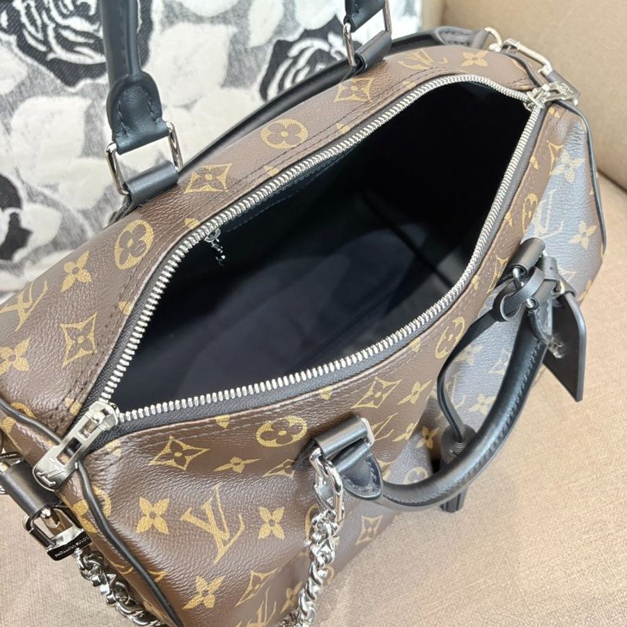 LV M12243 經典Speedy Soft 30 Dark-7