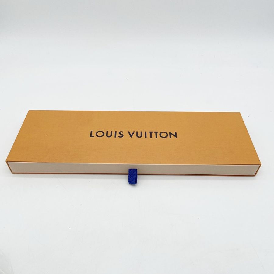 LOUIS VUITTON 經典男士真絲領帶 UNUSED-5