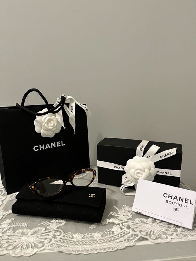 CHANEL 香奈兒《全新》26A 手工坊玳瑁復古眼鏡|金色鏡腳|全配|台灣專櫃購入-25