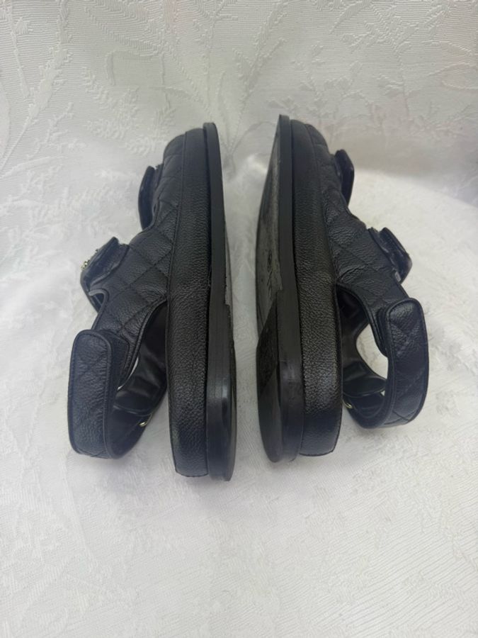 Chanel Dad Sandals Leather Sandal EU 36-9