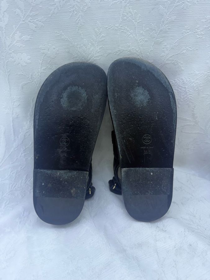 Chanel Dad Sandals Leather Sandal EU 36-10