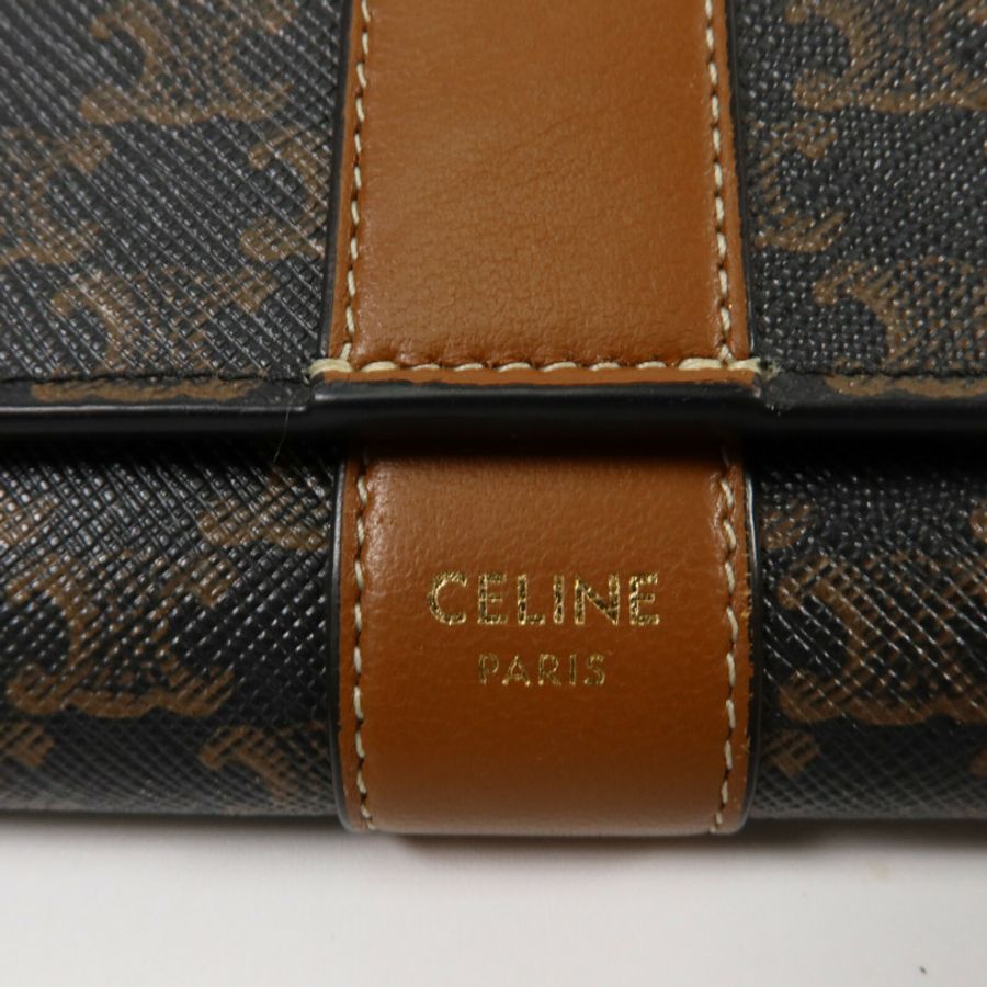 CELINE 塗層帆布Long Wallet長錢包-5