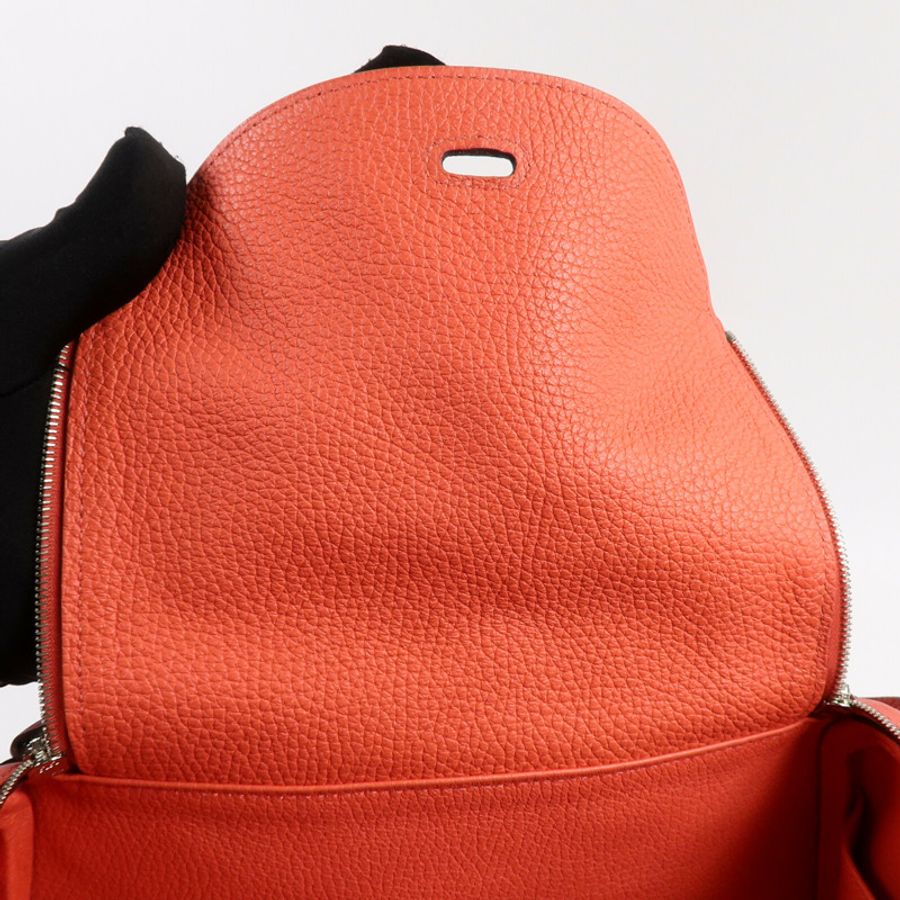 HERMES Clemence皮革Lindy 26手挽肩背兩用袋Rose Jaipur-14