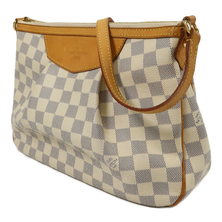 LOUIS VUITTON Damier Azur Siracusa PM肩背袋-2