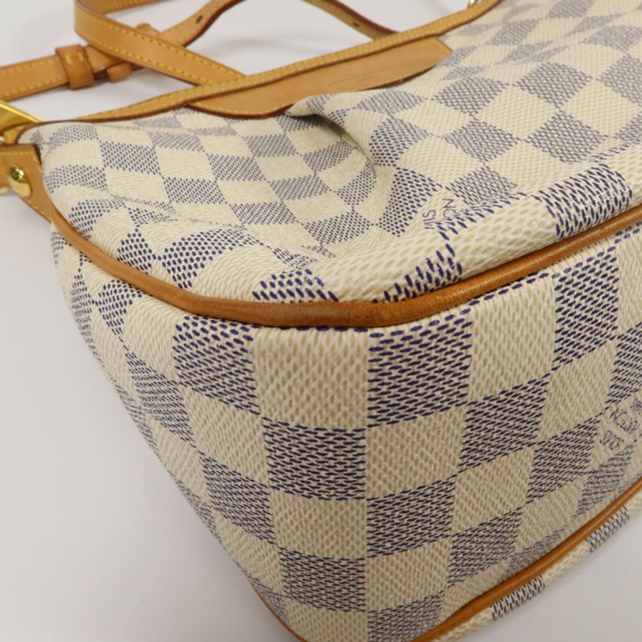 LOUIS VUITTON Damier Azur Siracusa PM肩背袋-9