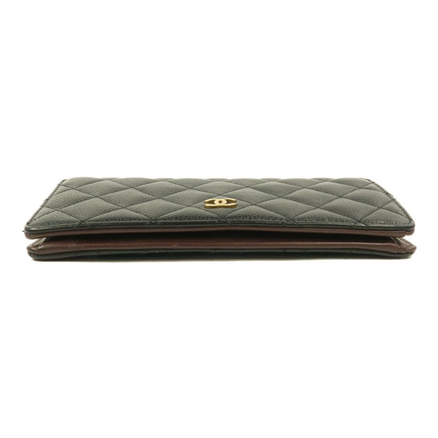 CHANEL 牛皮皮革Classic Long Flap Wallet長錢包-3