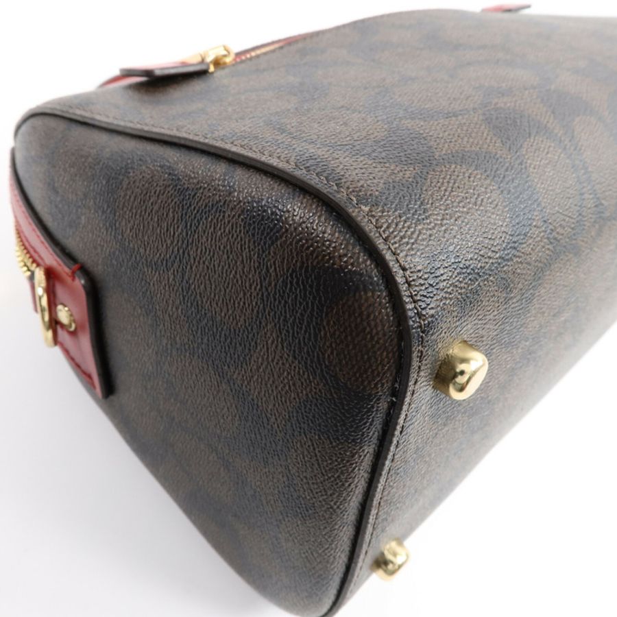 COACH 塗層帆布2 Way Shoulder Bag手挽肩背兩用袋-10