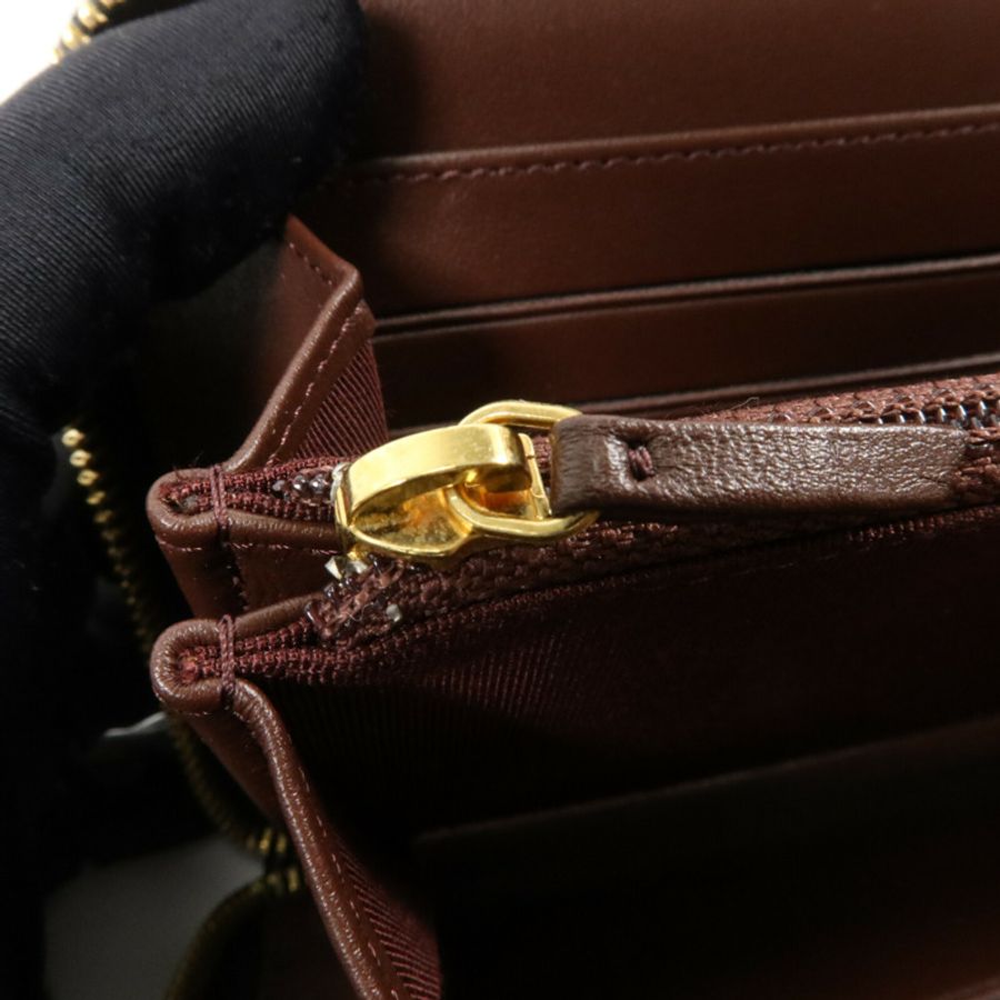 CHANEL 牛皮皮革Zipper Long Wallet長錢包-7