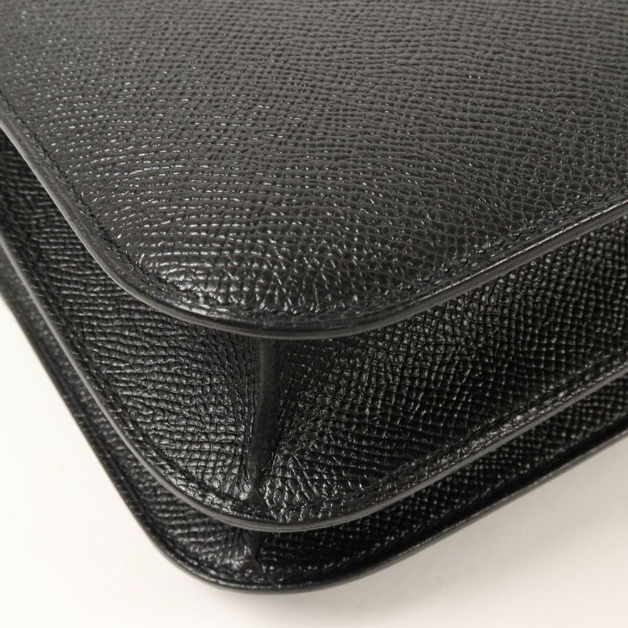 HERMES Epsom皮革皮革Constance 24肩背袋Noir-12