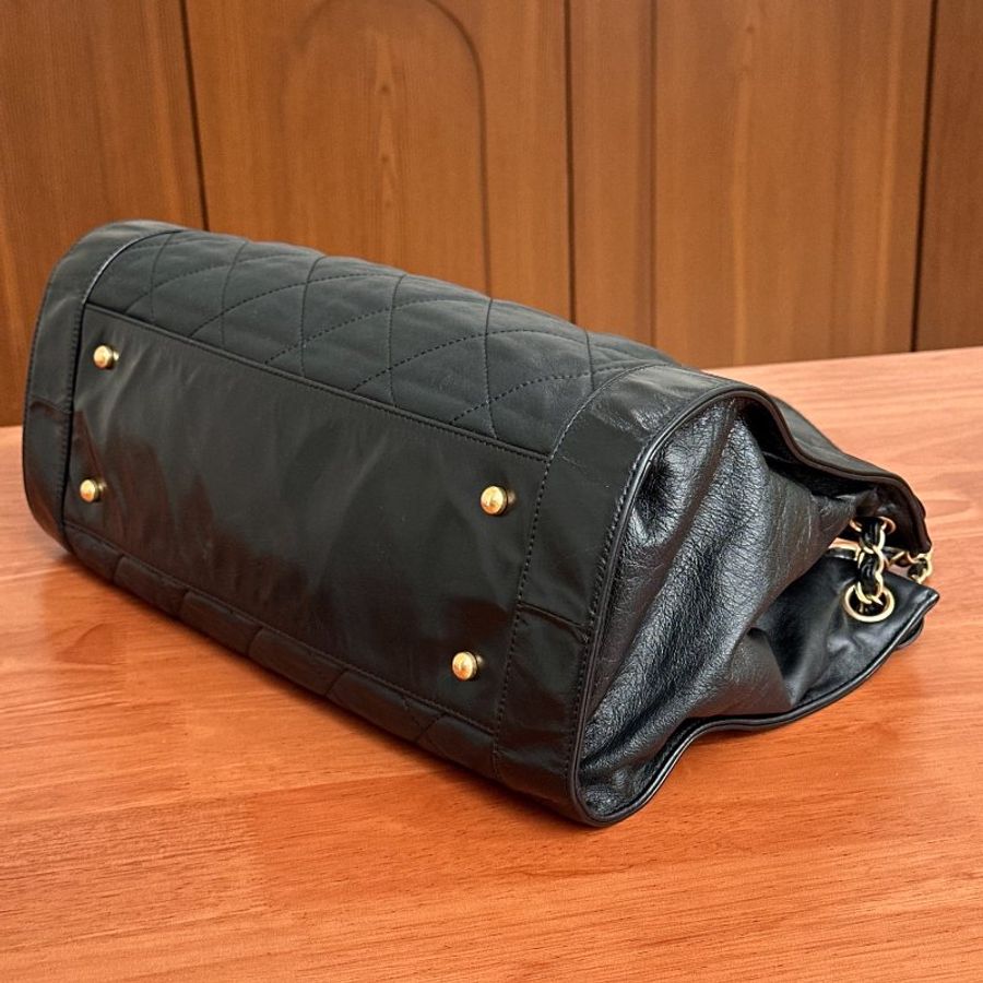 CHANEL 黑金2ways托特包 36*24*13 98新配件塵袋-2