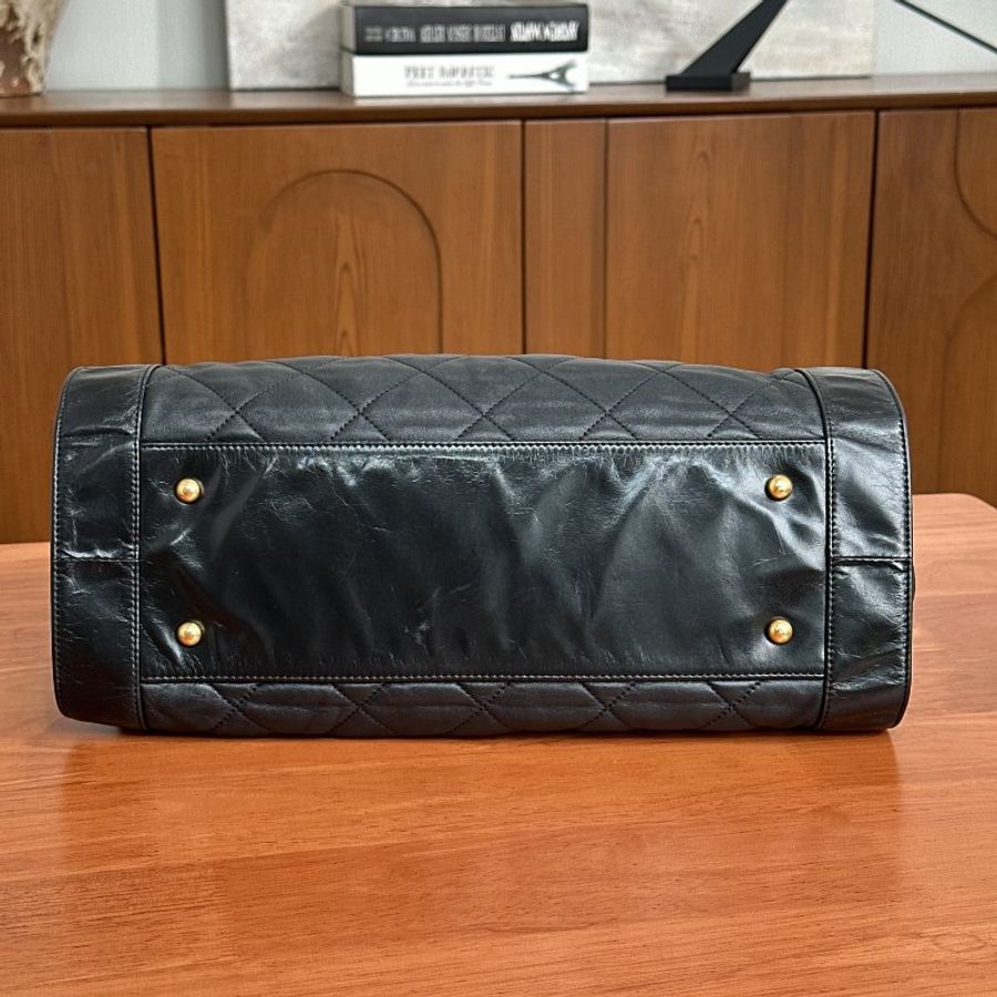 CHANEL 黑金2ways托特包 36*24*13 98新配件塵袋-5