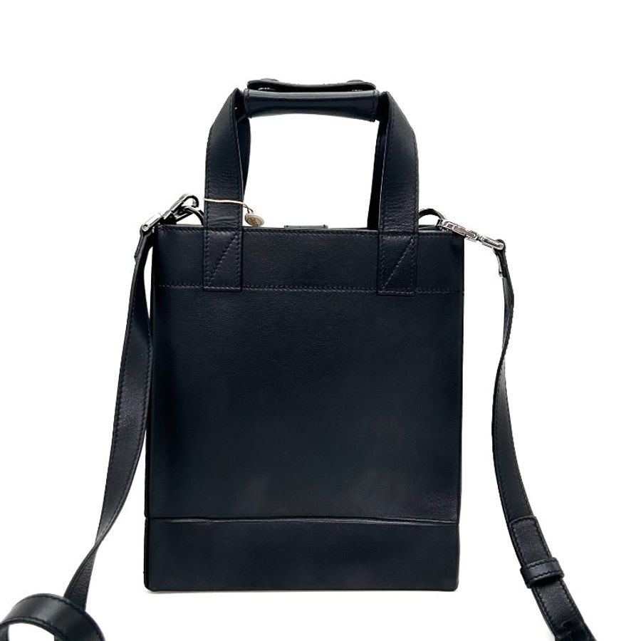 DIOR 黑色銀扣白色Iogo字母 手提琴譜包 21*25*10 98新配件塵袋-6