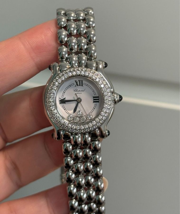 【女神氣質款✨超閃超多鑽😍全網最甜價‼️】Chopard蕭邦快樂5鑽系列 外圈後鑲鑽-4